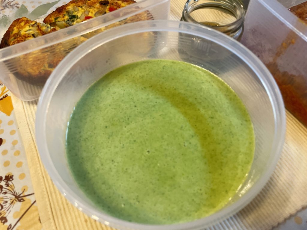 料理教室マンツーマン枝豆ポタージュ