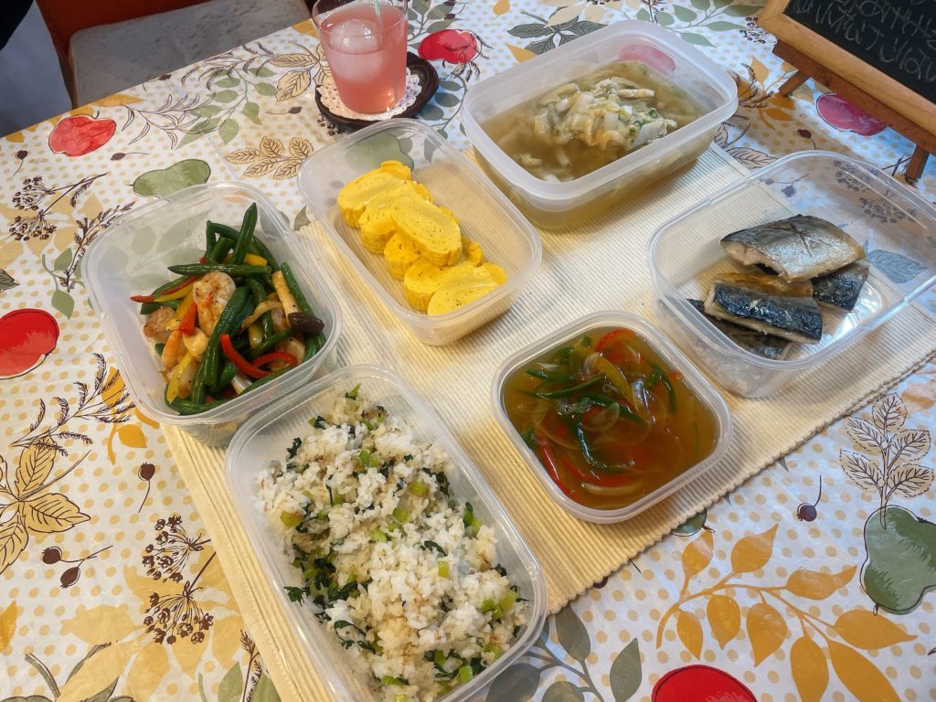 料理教室マンツーマンサバカラフル野菜あんセット