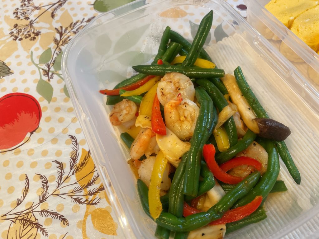 料理教室マンツーマンインゲンソテー