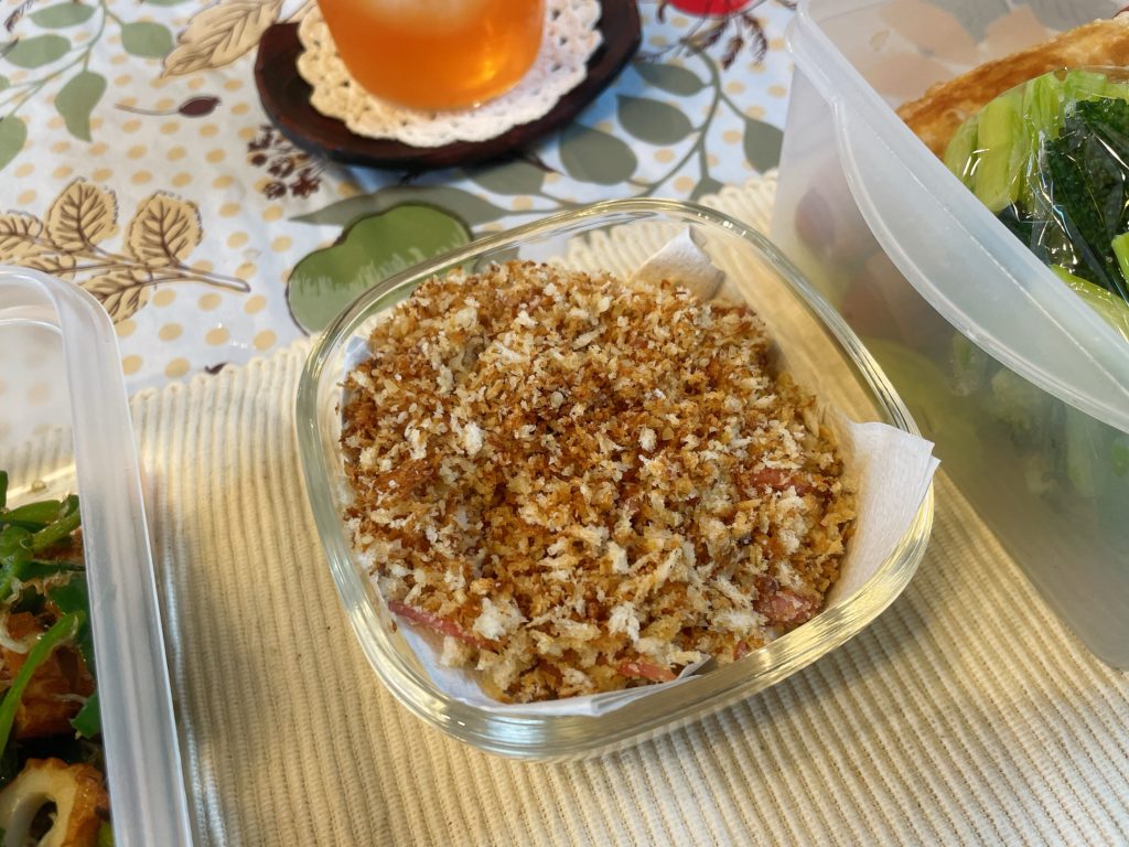 料理教室マンツーマンパン粉ドレッシング