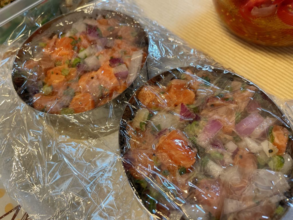 料理教室マンツーマンサーモンタルタル