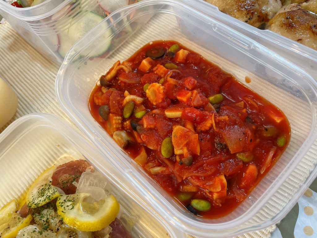 料理教室マンツーマンが－リックトマトソース