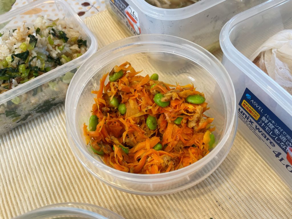 料理教室マンツーマン人参ツナマヨ