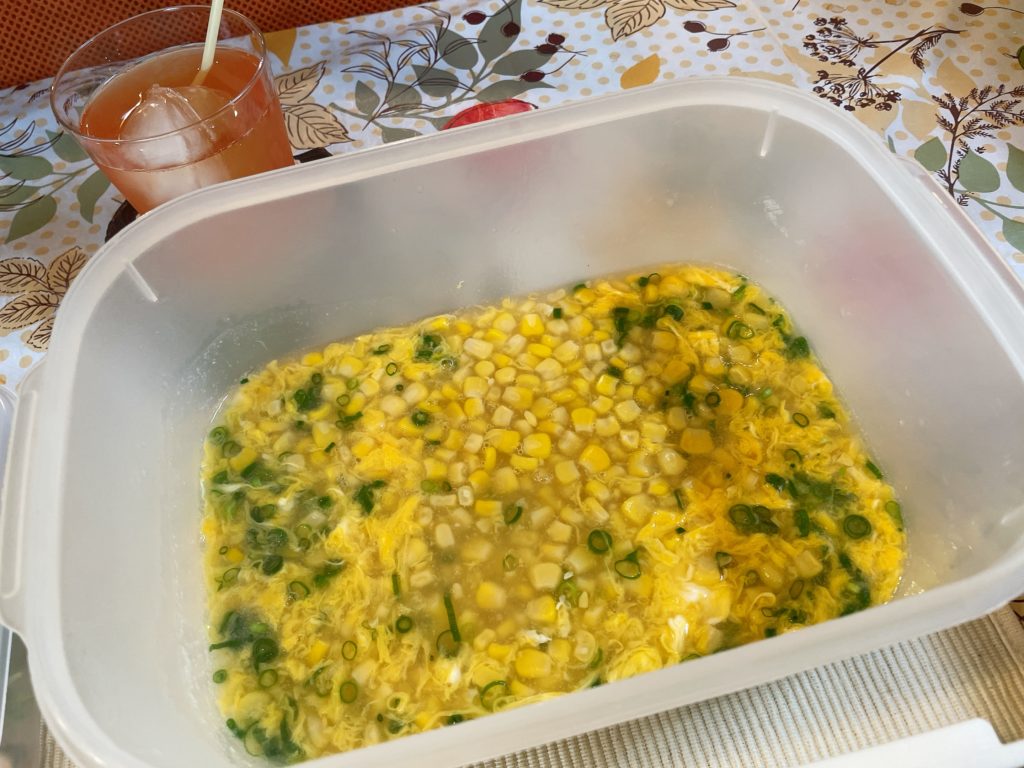 料理教室マンツーマンコーンスープ