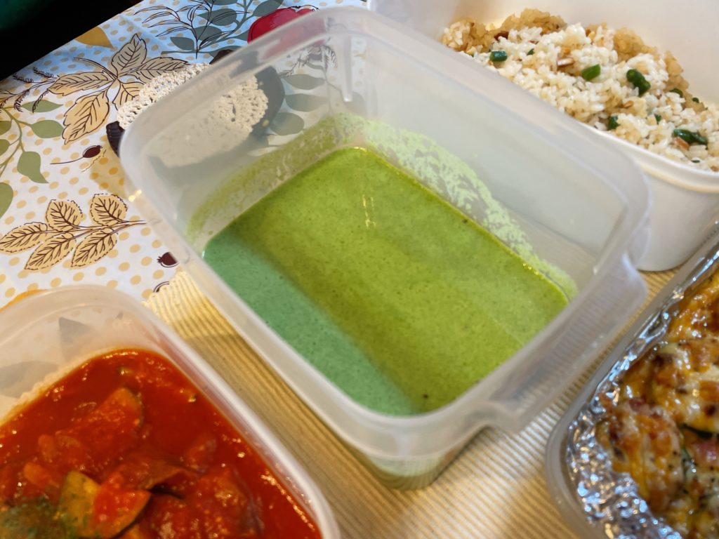 料理教室マンツーマンブロッコリーポタージュ