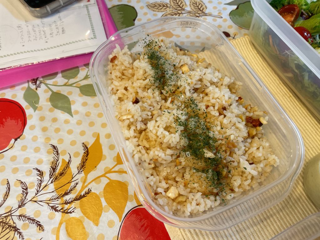 料理教室マンツーマンナッツバターライス