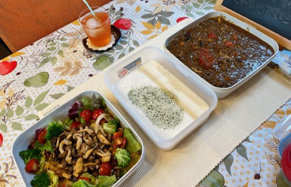 料理教室マンツーマンキーマカレーセット