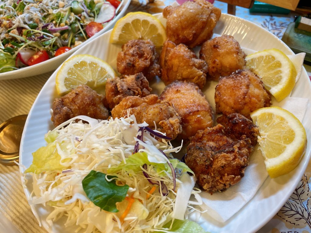 料理教室マンツーマン鶏の唐揚げ