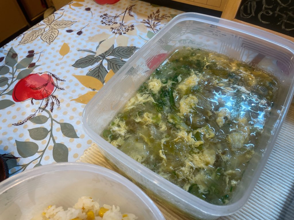 料理教室マンツーマンレタスザーサイスープ