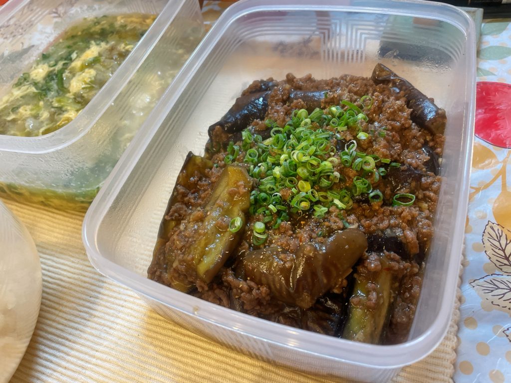 料理教室マンツーマン麻婆茄子