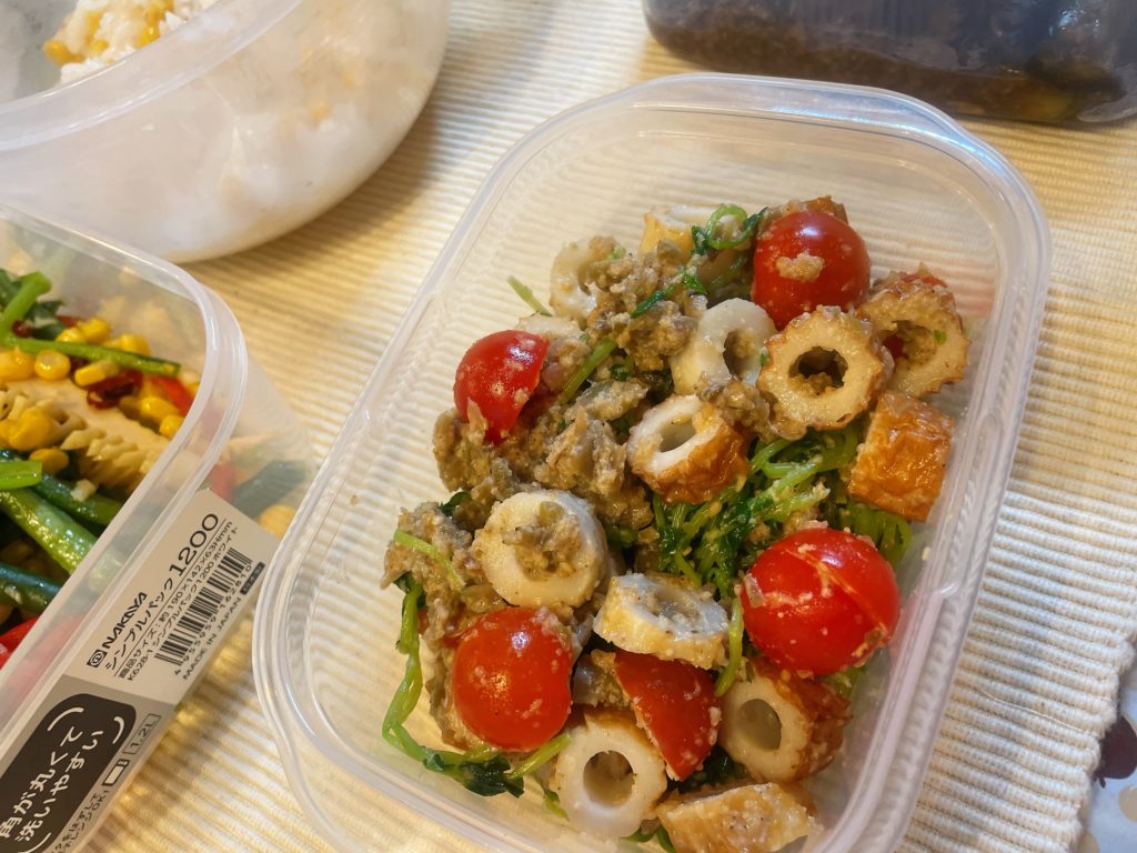 料理教室マンツーマン豆苗ザーサイ和え