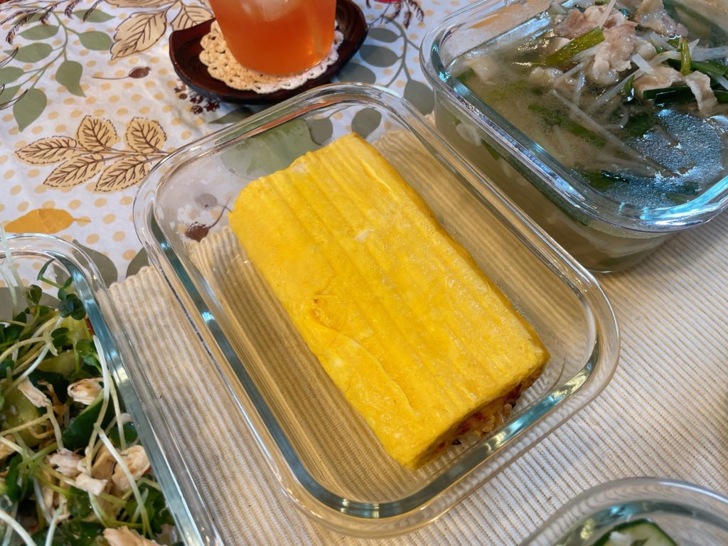 料理教室マンツーマンなめたけ出汁巻き