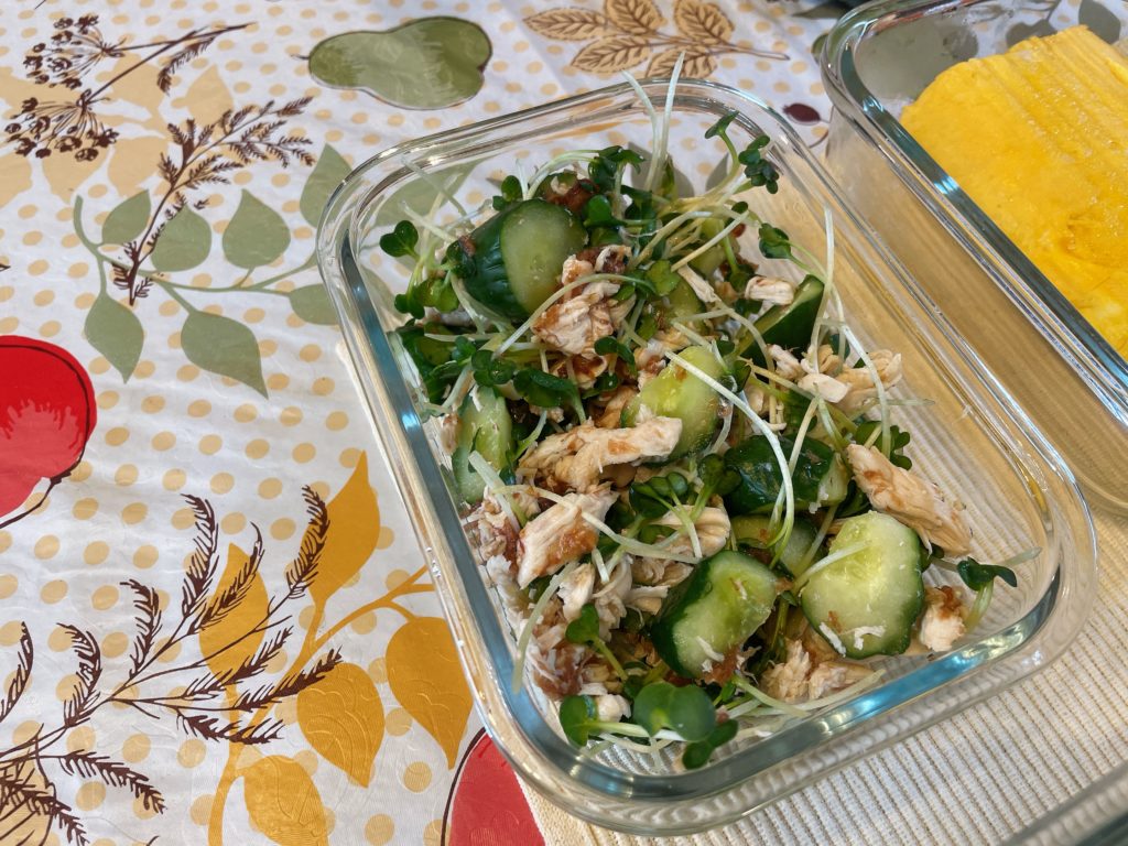 料理教室マンツーマンきゅうり梅和え