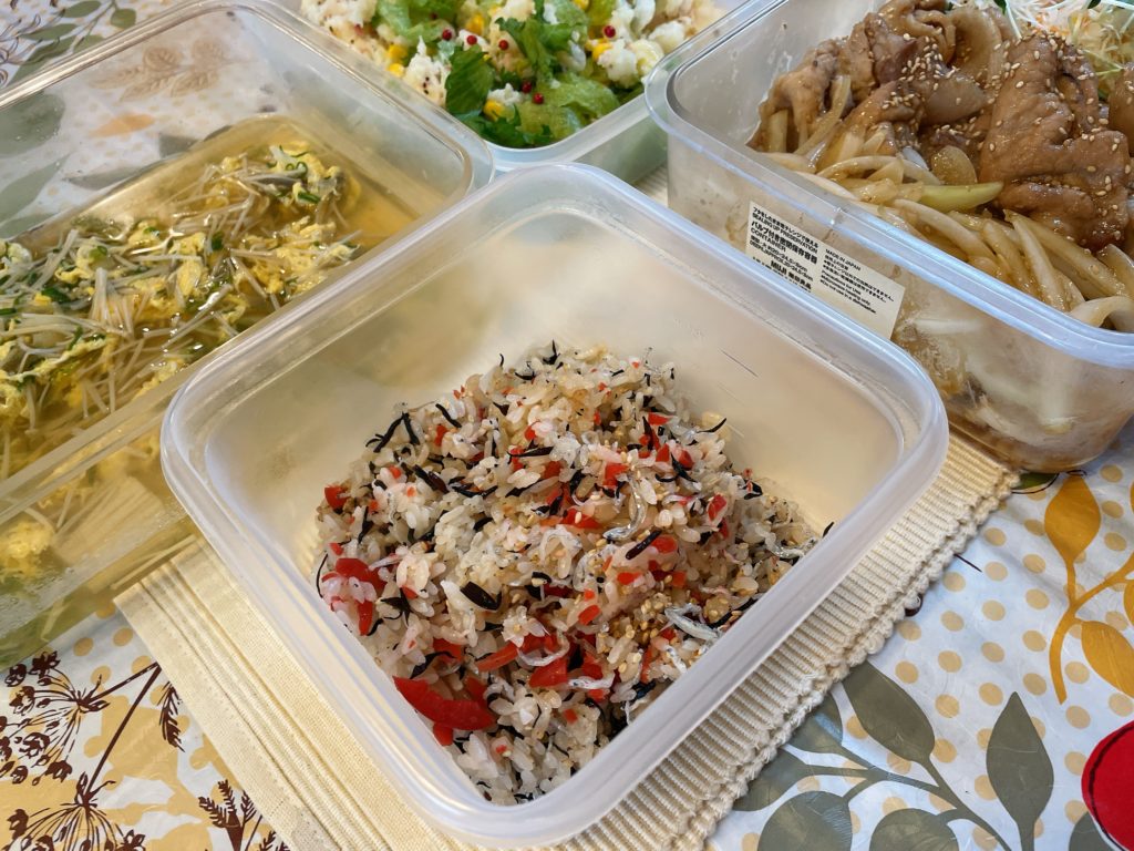 料理教室マンツーマン梅ひじきごはん