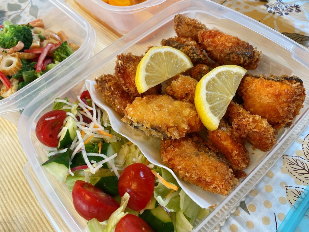 料理教室マンツーマン鮭フライ