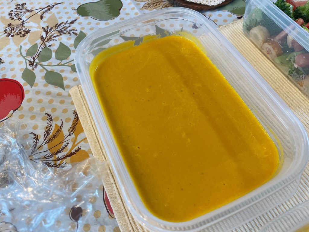 料理教室マンツーマンかぼちゃポタージュ