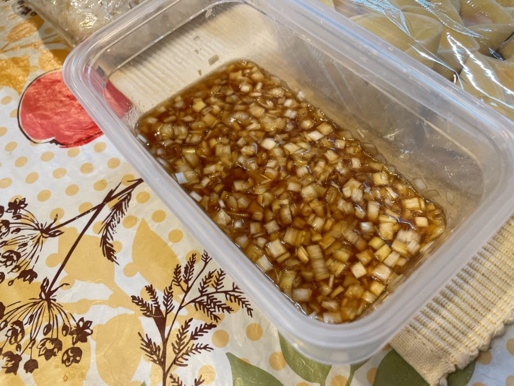 料理教室マンツーマン水餃子のタレ