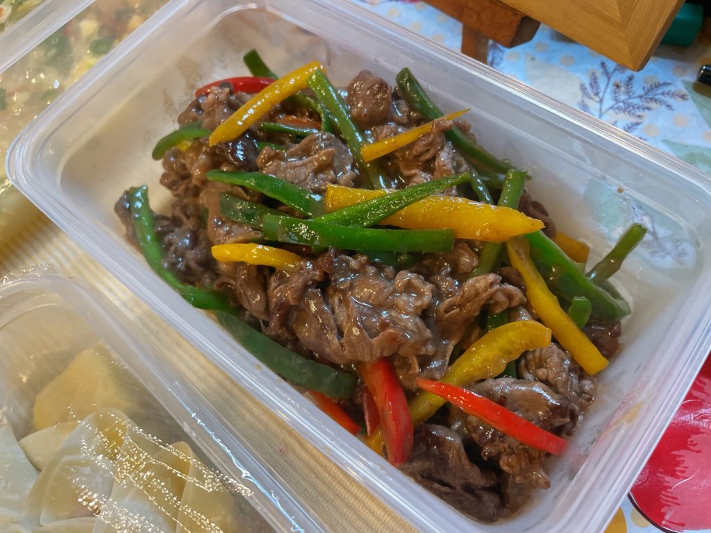 料理教室マンツーマン青椒肉絲風