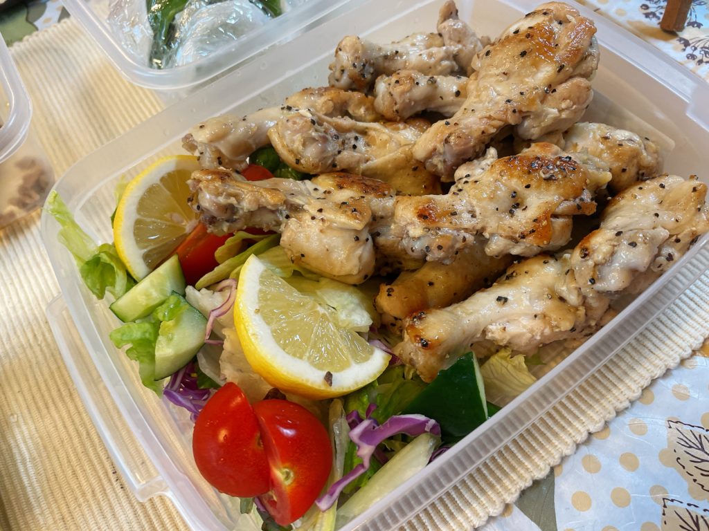 料理教室マンツーマン手羽元塩焼き