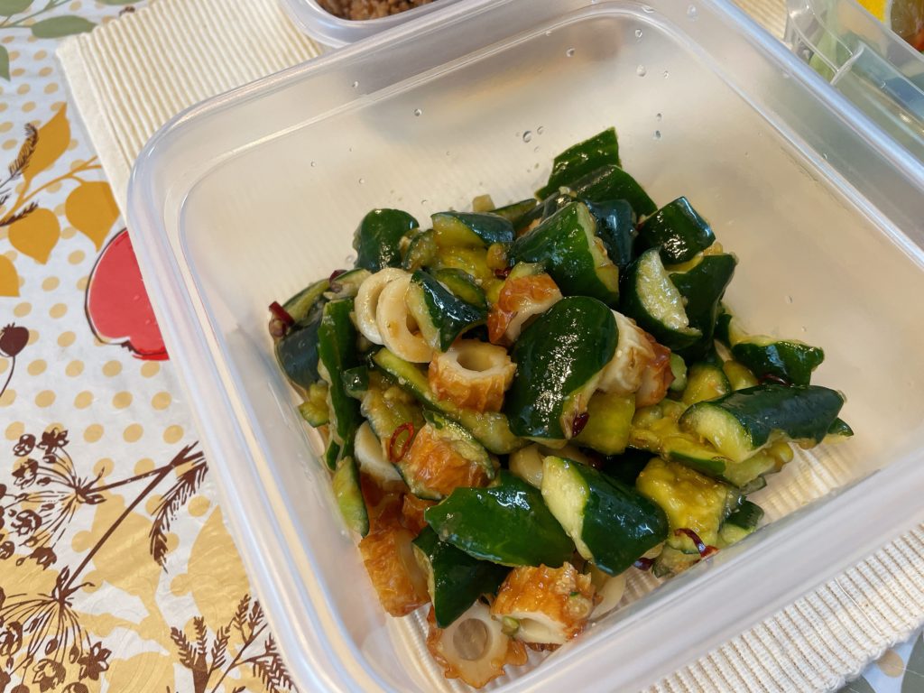 料理教室マンツーマンピリ辛竹輪きゅうり