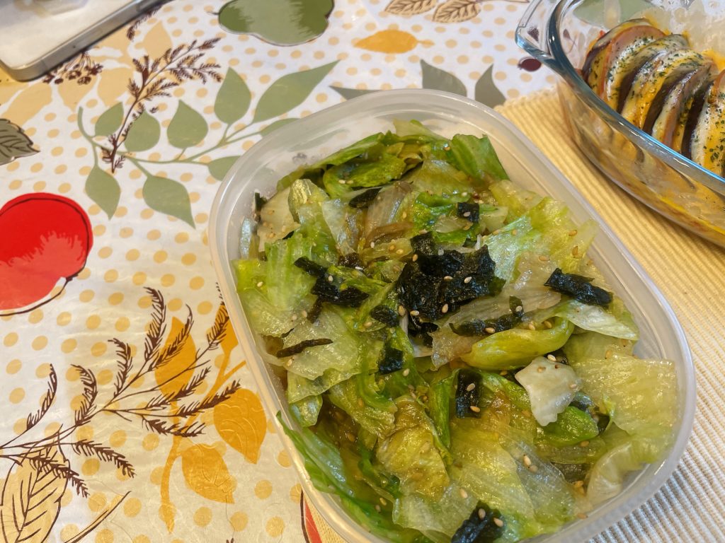 料理教室マンツーマンレタスナムル