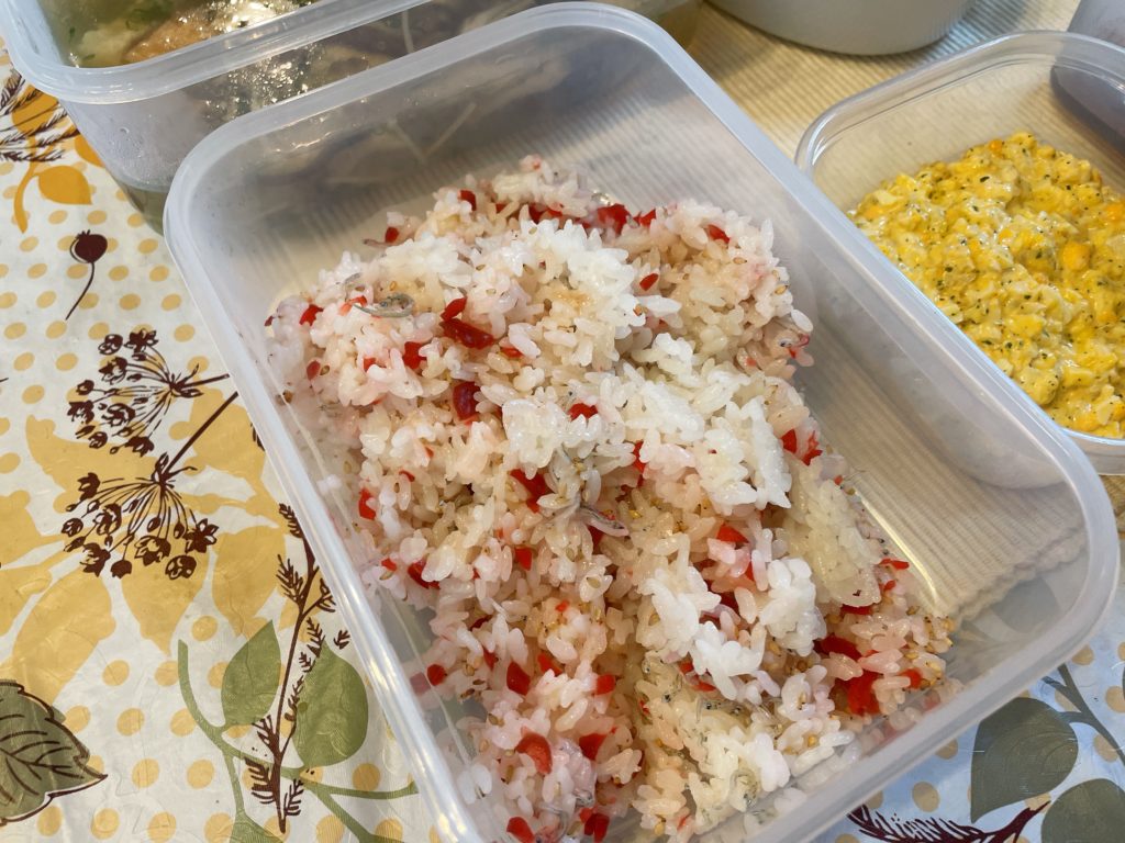 料理教室マンツーマン梅じゃこごはん