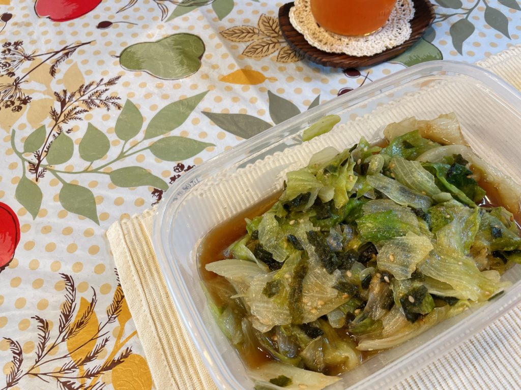 料理教室マンツーマンレタスナムル