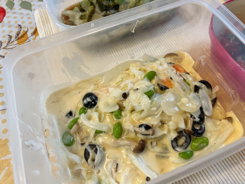 料理教室マンツーマン鮭クリーム煮