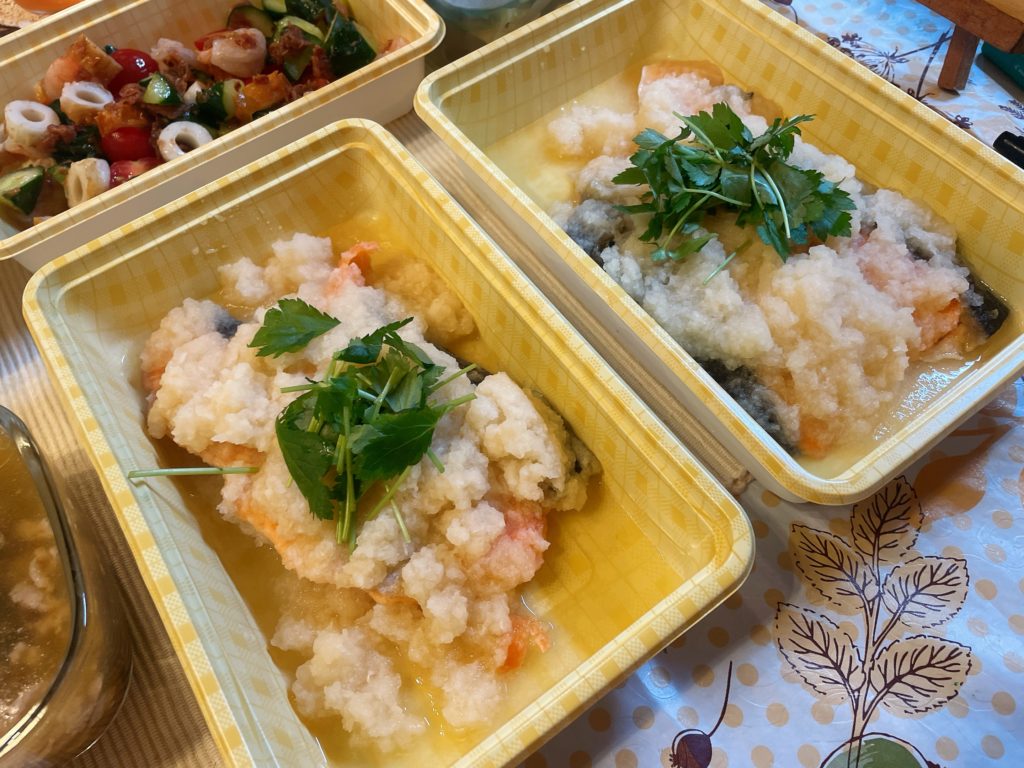 料理教室マンツーマン鮭みぞれ煮