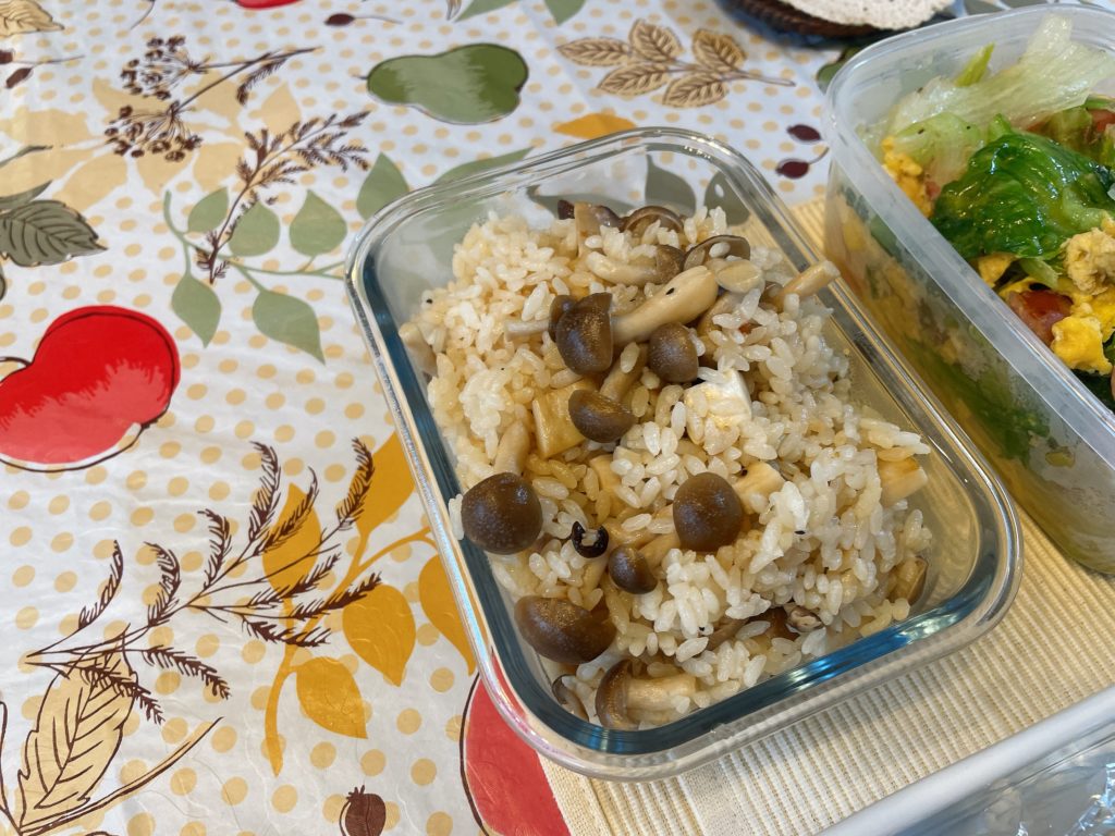 料理教室マンツーマンきのこバターライス
