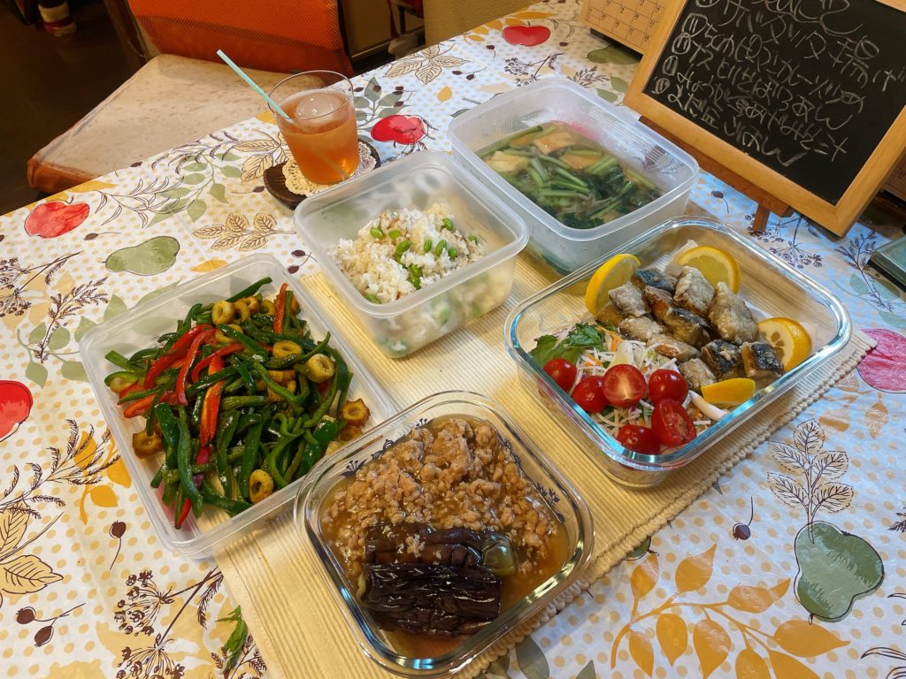 料理教室マンツーマンサバの竜田揚げセット