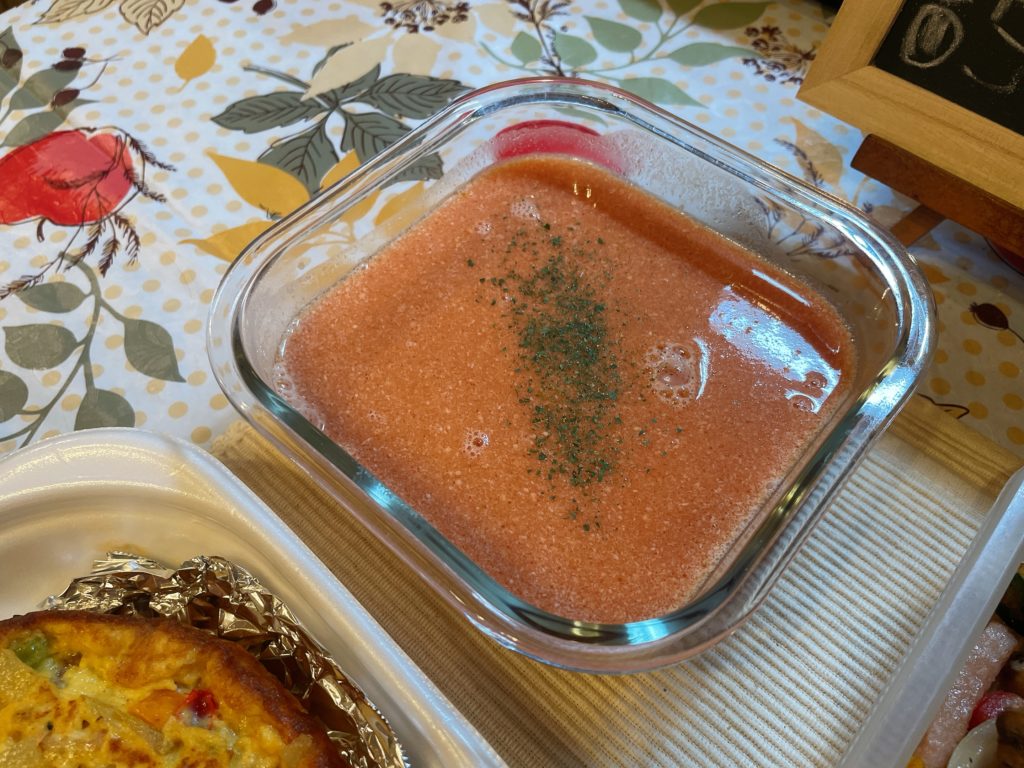 料理教室マンツーマントマトクリームスープ