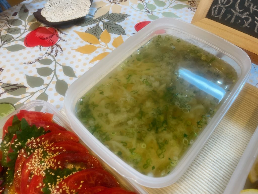 料理教室マンツーマンじゃが玉味噌汁