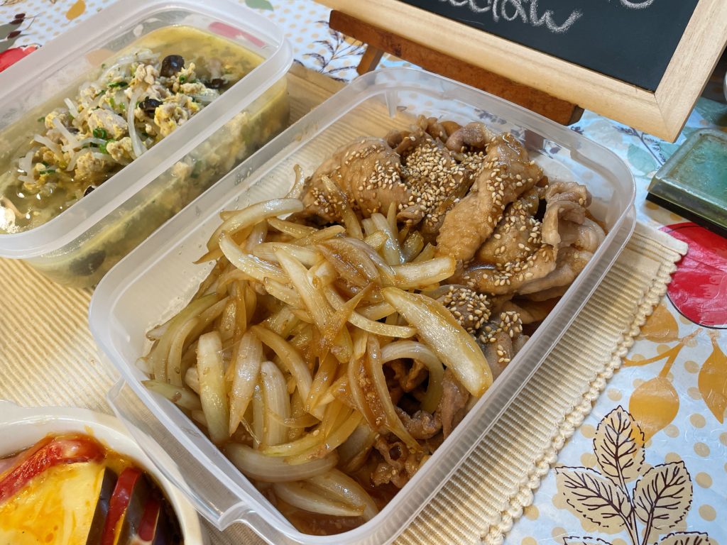 料理教室マンツーマン豚の生姜焼き