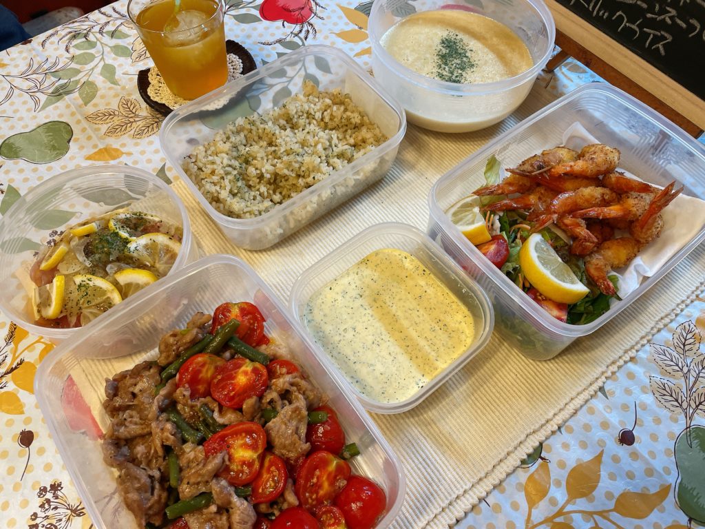 料理教室マンツーマンエビフライセット