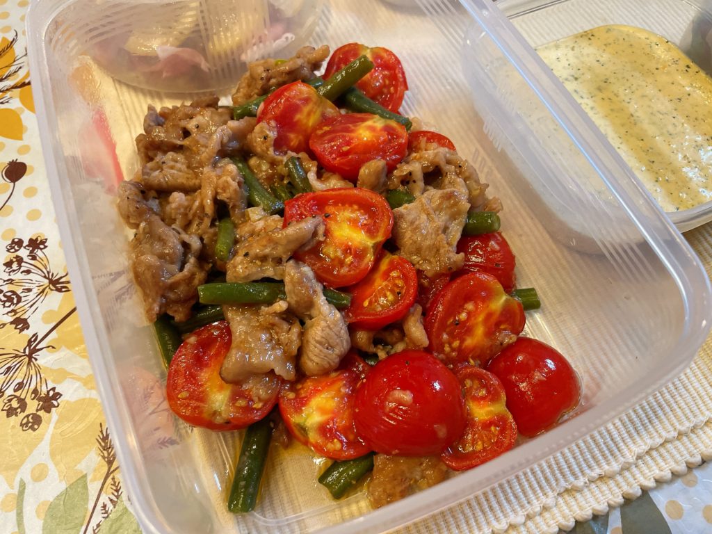 料理教室マンツーマン豚トマトソテー