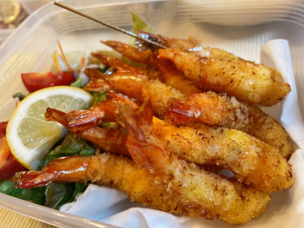 料理教室マンツーマンエビフライ