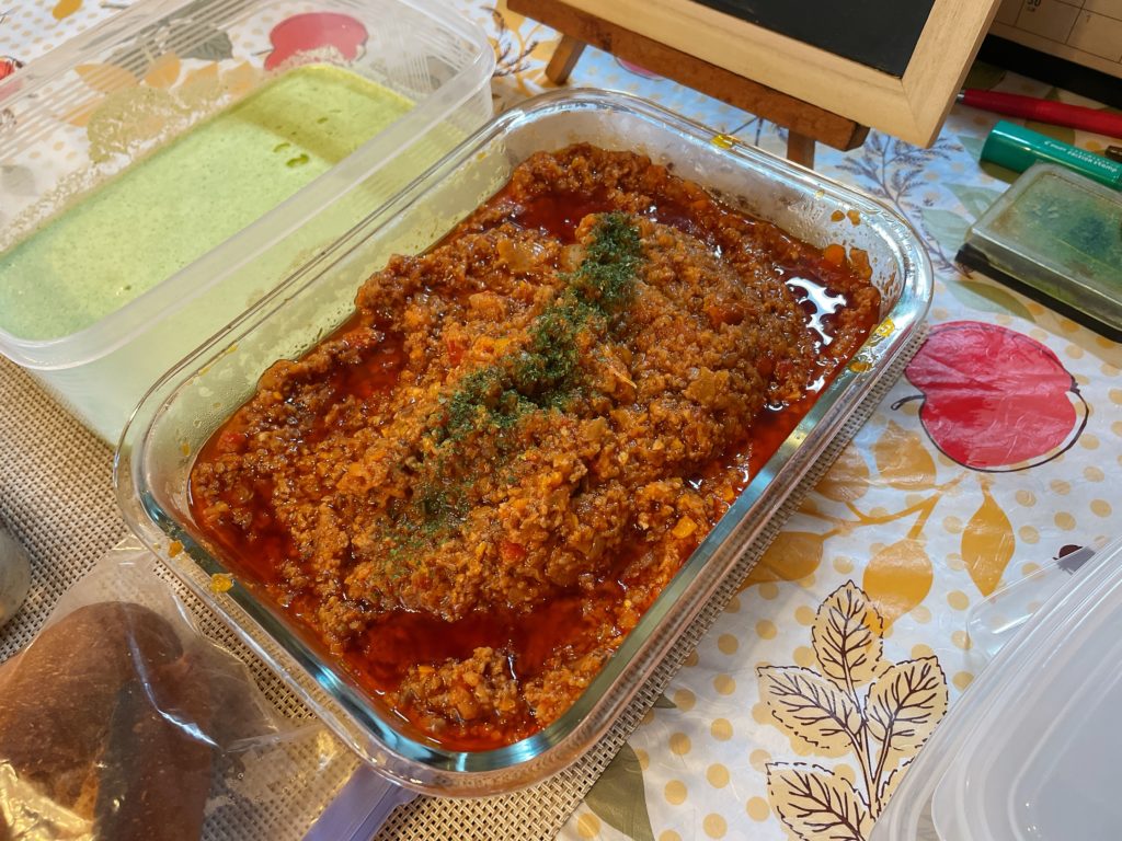 料理教室マンツーマンボロネーセソース