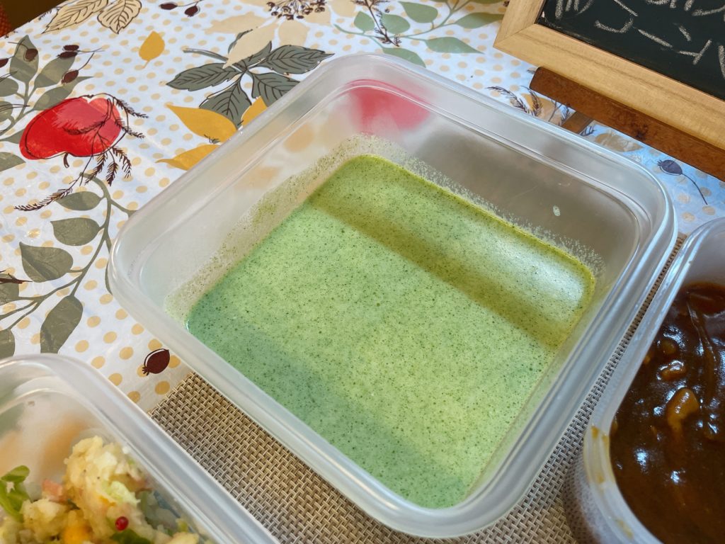 料理教室マンツーマンブロッコリーポタージュ