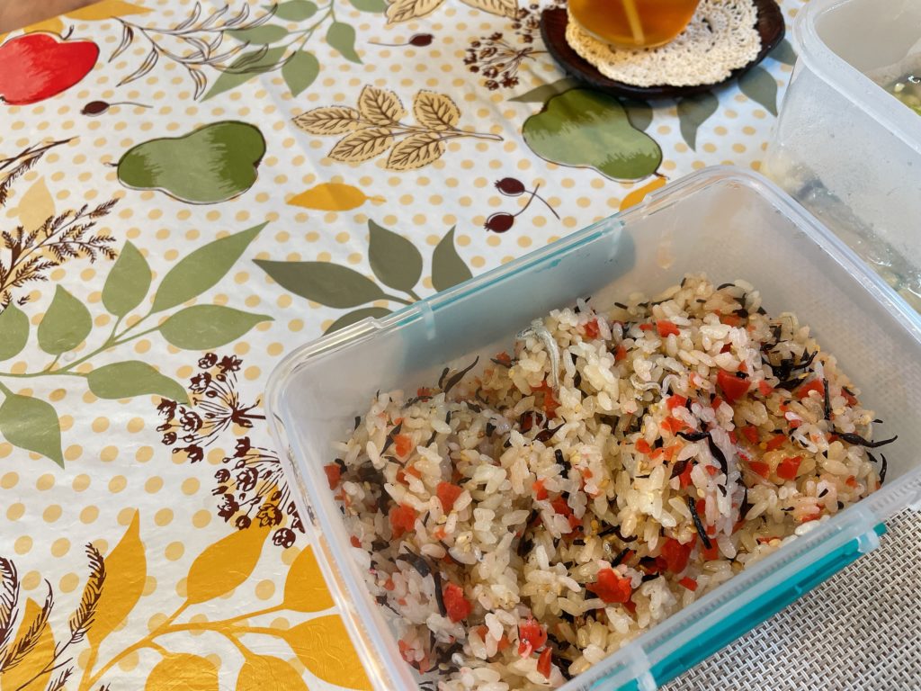 料理教室マンツーマン梅ひじきごはん