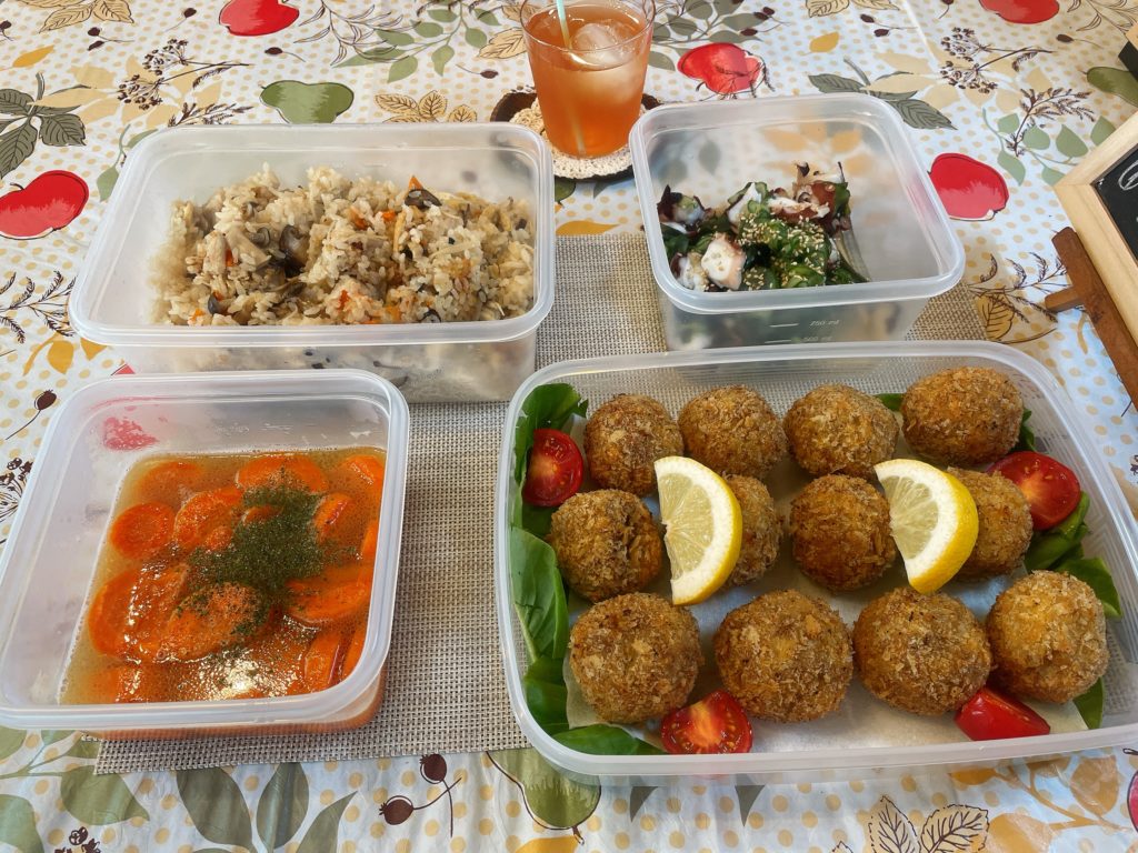 料理教室マンツーマンメンチカツセット