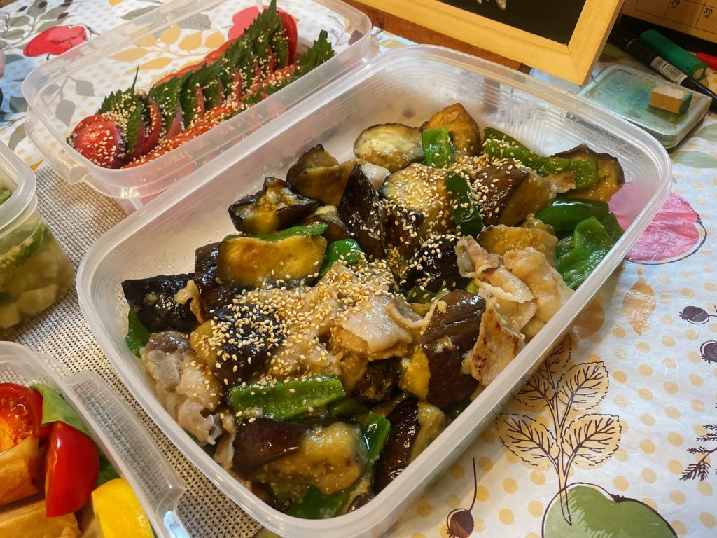 料理教室マンツーマン茄子味噌