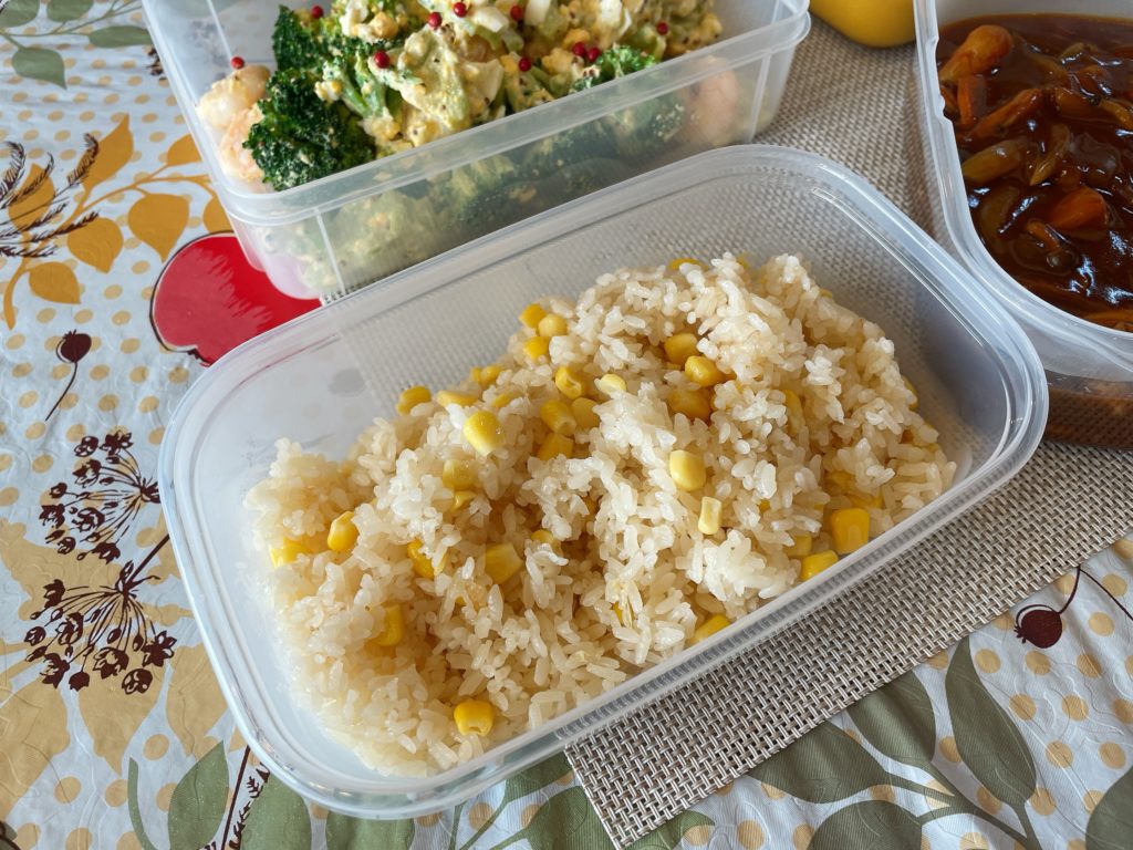 料理教室マンツーマンコーンバターライス