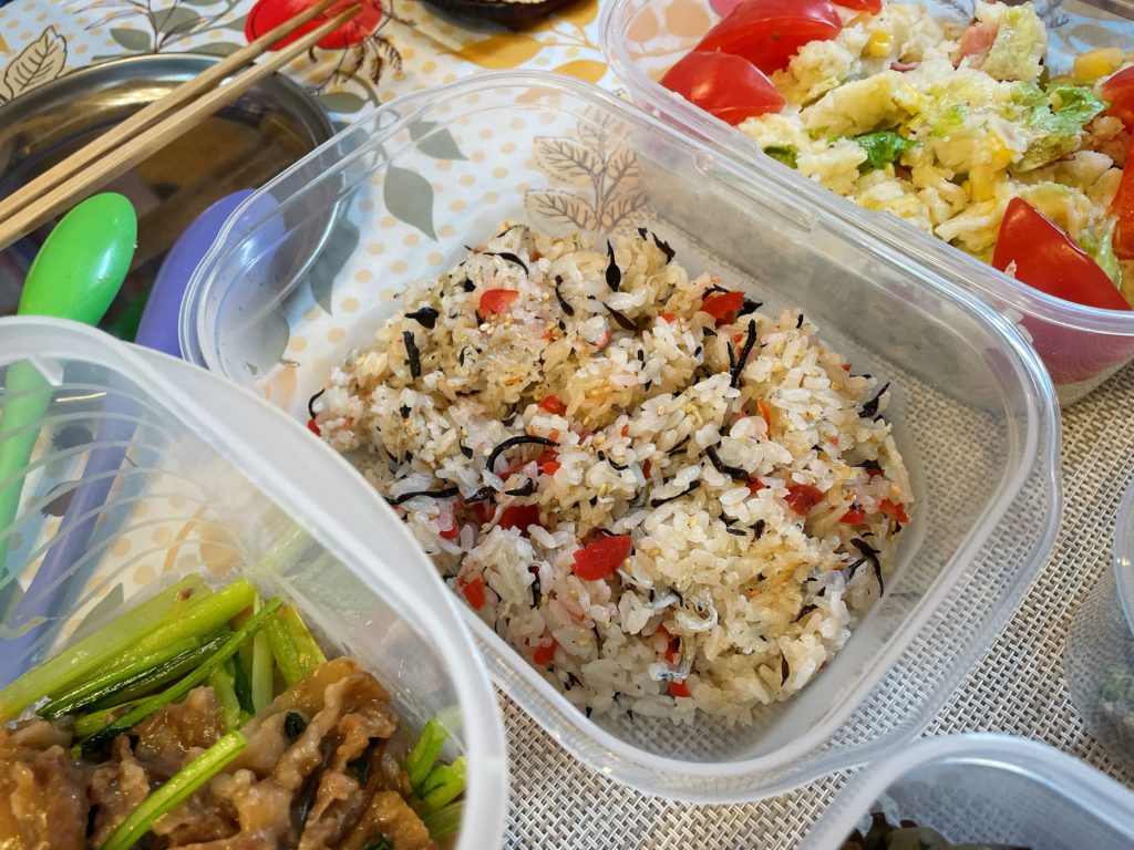 料理教室マンツーマン梅ひじきごはん