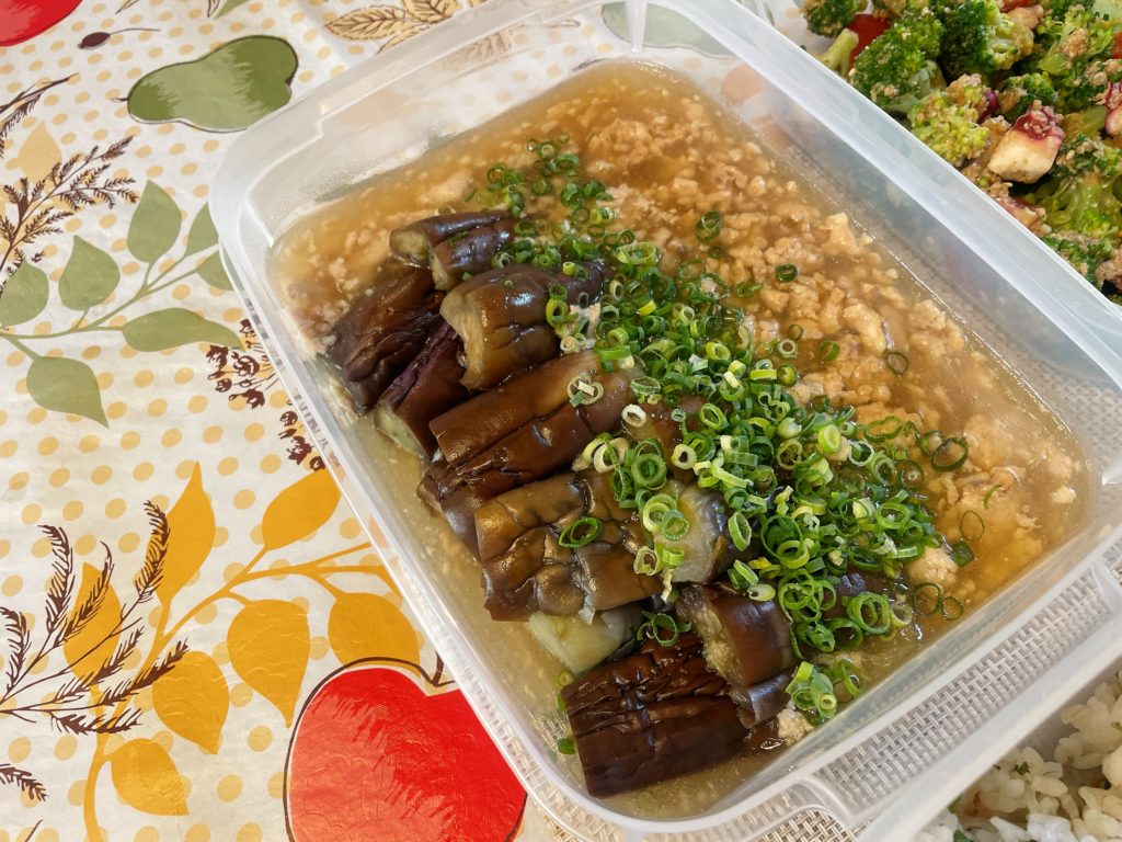 料理教室マンツーマン茄子そぼろあん