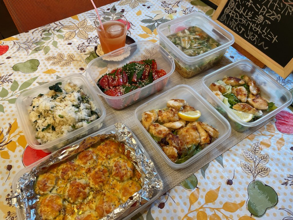 料理教室マンツーマンガーリックチキンセット