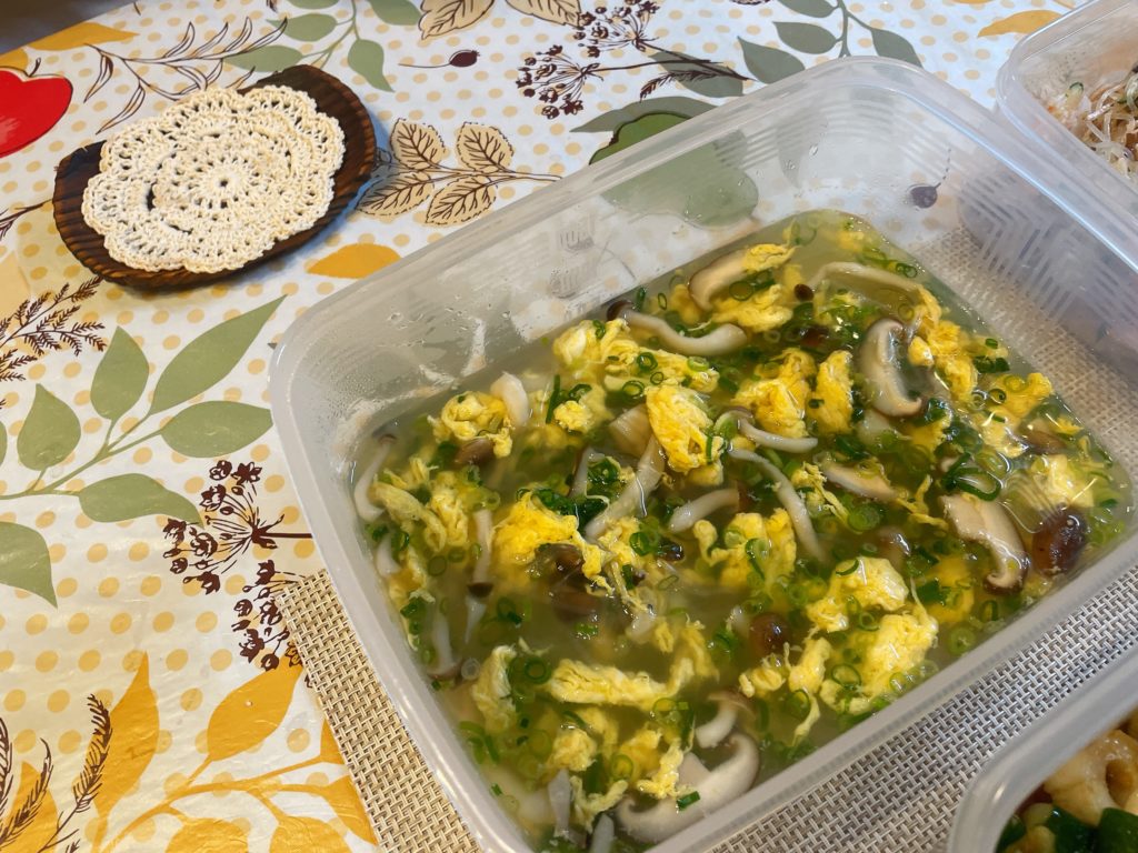 料理教室マンツーマン中華卵スープ