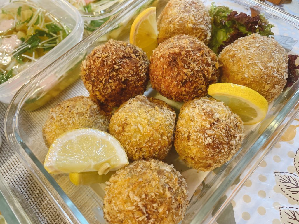 料理教室マンツーマンメンチカツ