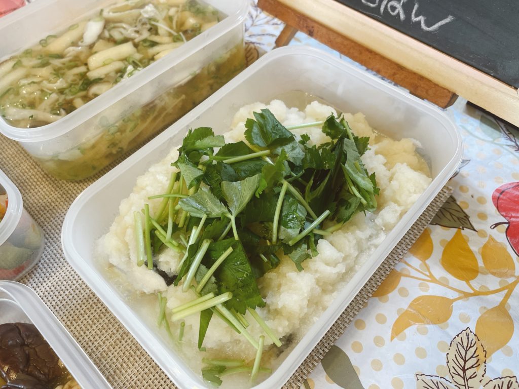 料理教室マンツーマンサバみぞれ煮