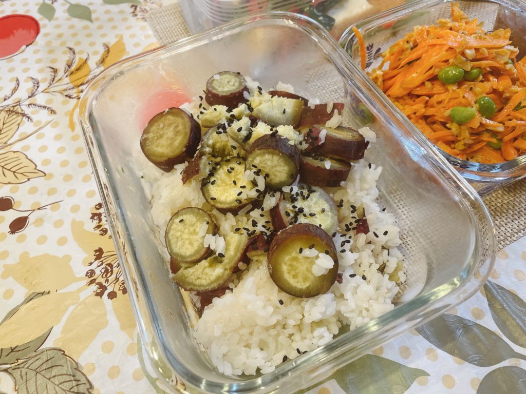 料理教室マンツーマンサツマイモごはん